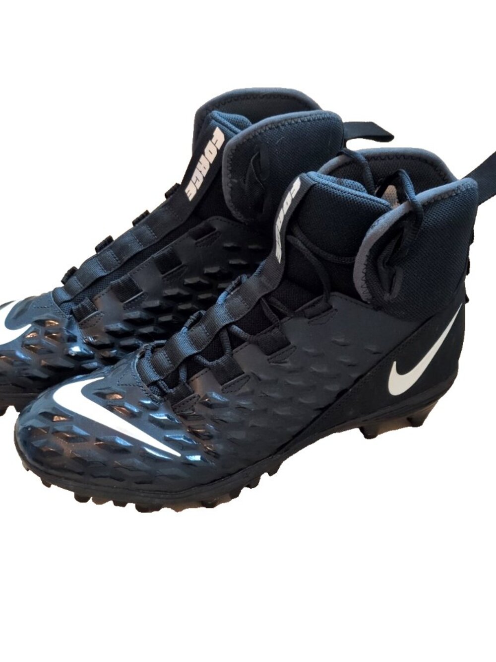 NIKE FORCE FOOTBALL CLEATS Black Men's Size 12